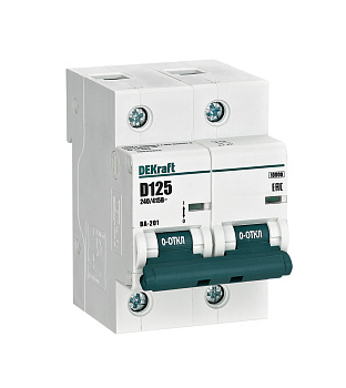 Авт. выкл. 2Р 125А х-ка D ВА-201 10кА