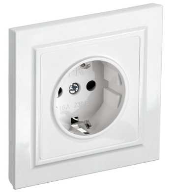 BRITE Роз. с з/к/ш 16А в сб. РСР14-1-0-БрБ бел. IEK