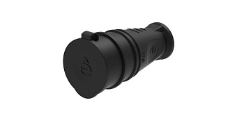 MultiSet Розетка 2К+З кабельная каучуковая 16А/250В IP44 Чёрная MultiSet Розетка 2К+З кабельная каучуковая 16А/250В IP44 Чёрная