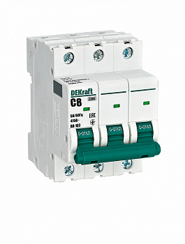 Авт. выкл. 3Р 8А х-ка C ВА-103 6кА