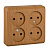 ЭТЮД О/У 4-местная РОЗЕТКА без заземления без шторок 16А 250В, БУК, Россия