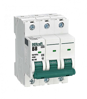 Авт. выкл. 3Р 8А х-ка B ВА-103 6кА
