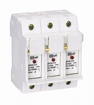 Держатель предохр. C14 со светодиод. индикацией 3P ДП-102 Держатель предохр. C14 со светодиод. индикацией 3P ДП-102