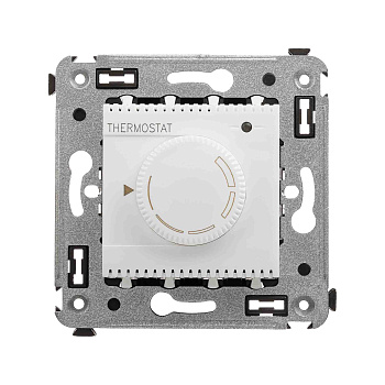 Термостат для теплых полов в стену, "Avanti", "Белое облако"