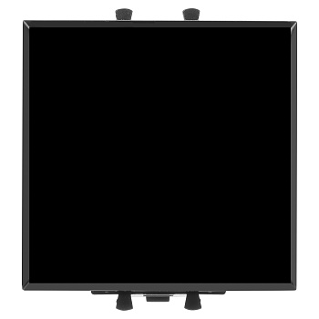 Инвертор одноклавишный модульный, "Avanti", "Черный квадрат", 2 модуля