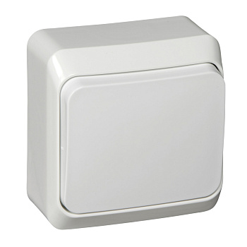 ЭТЮД О/У 1-клавишный ПЕРЕКЛЮЧАТЕЛЬ 10 АХ, БЕЛЫЙ, Россия