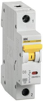 Выкл. авт. ВА47-60M 1Р 3А 6кА D IEK