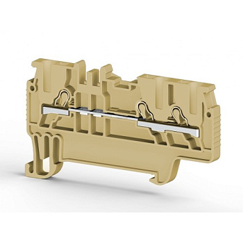 Клеммник пруж.быстрозажимной (Push in), 3-х выводной, 1,5мм.кв., (синий); PYK 1,5ME