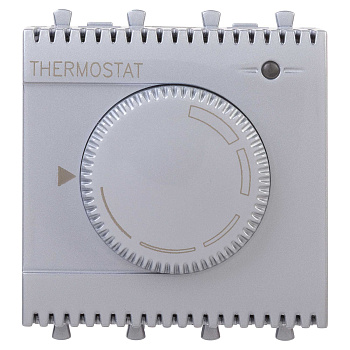 Термостат модульный для теплых полов,  "Avanti", "Закаленная сталь", 2 модуля