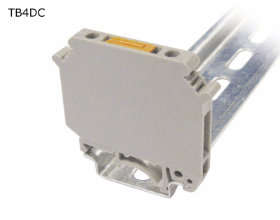 Клемма винтовая c ножевым размыкателем 4 мм2, серая