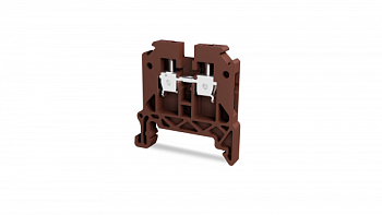 Клеммник на DIN-рейку (Винтовой) 4 мм.кв. (коричневый);TBL 4