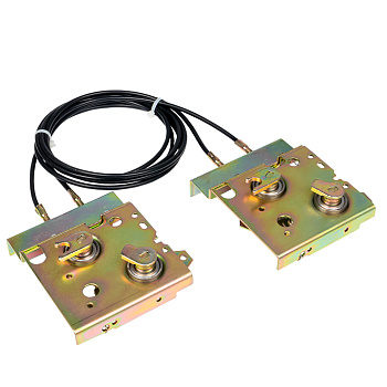 Механическая взаимоблокировка двух ВА45 тросами EKF Механическая взаимоблокировка двух ВА45 тросами EKF