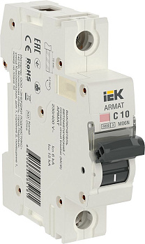 ARMAT Авт. выкл. M06N 1P C 10А IEK ARMAT Авт. выкл. M06N 1P C 10А IEK