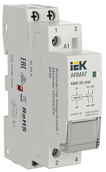 ARMAT Контактор модульный KMR 20А 230В AC 2НО IEK ARMAT Контактор модульный KMR 20А 230В AC 2НО IEK