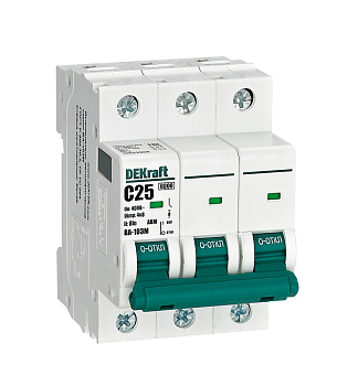 Авт. выкл. без теплозащиты 3P 25А х-ка C 6кА ВА-103M