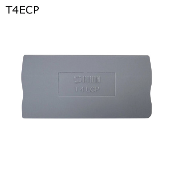 Крышка торцевая для 2-контактной push-in клеммы 4 мм2, серая