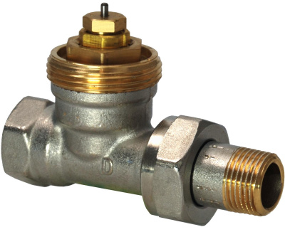 Радиаторный клапан, 2-ходовой, Kvs 0.10…0.89, Dn 15