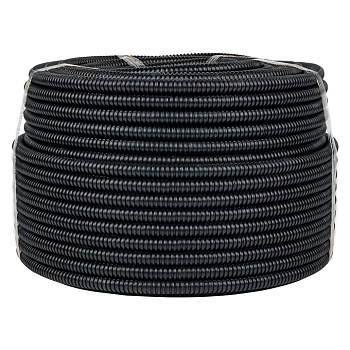 Труба гофр. ПНД с протяжкой d16 мм (25 м) черная EKF-Plast Труба гофр. ПНД с протяжкой d16 мм (25 м) черная EKF-Plast