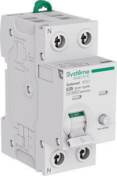 Systeme9 Авт. выкл. диф. тока (АВДТ) 1P+N C 25A 6kA 30мА Тип-AC 230В
