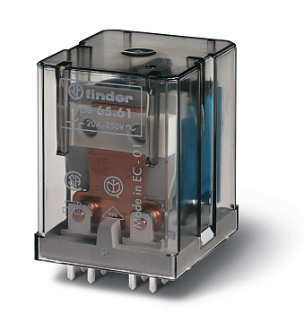 Силовое электромеханическое реле; 1NO 30A; контакты AgCdO (зазор ≥ 3мм); катушка 60В DC; степень защиты RTI; опции: нет