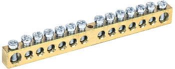 Шина "N"нулевая 8х12мм 14/1 (14 групп/крепеж по центру) ИЭК