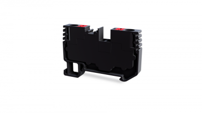 Клеммник на DIN-рейку (Push-in) 4 мм.кв. (черный); PFT 4