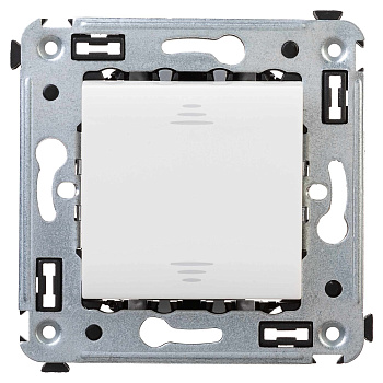 Выключатель одноклавишный в стену, "Avanti", "Белое облако"